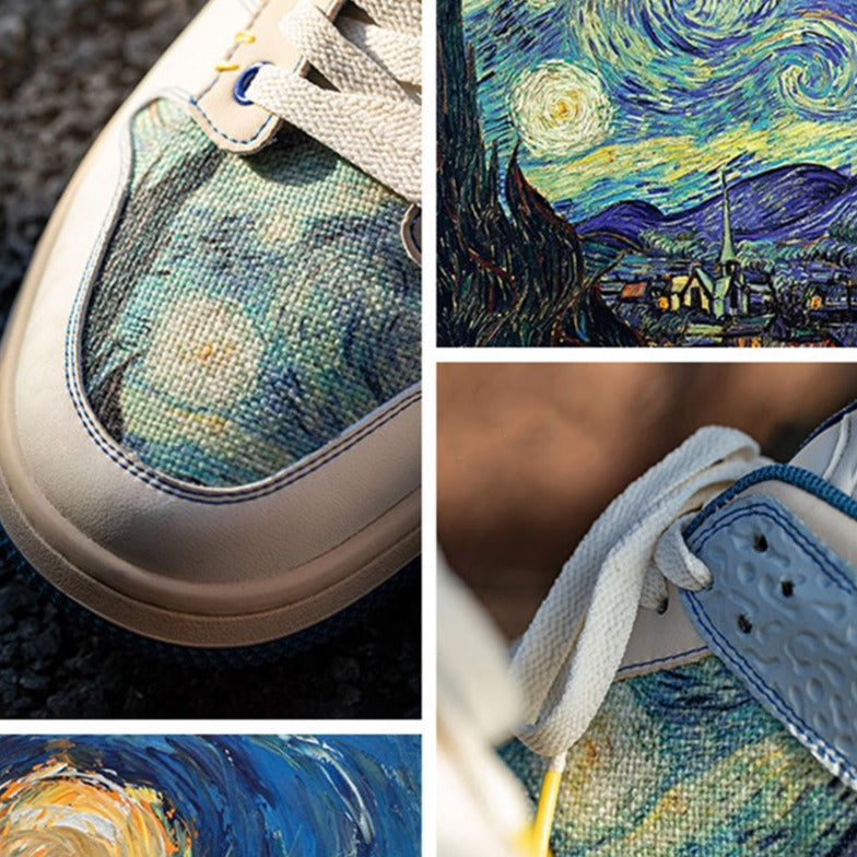 Adidași inspirați de Van Gogh Starry Night
