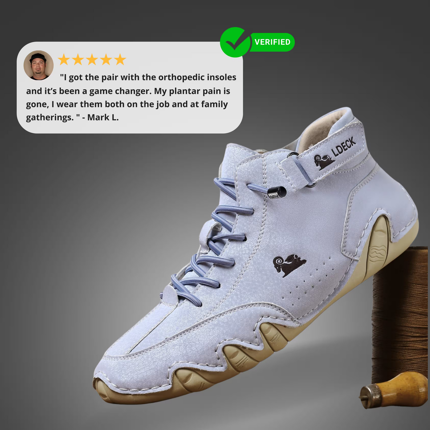 VogLDeck - Zapatos ortopédicos impermeables y transpirables