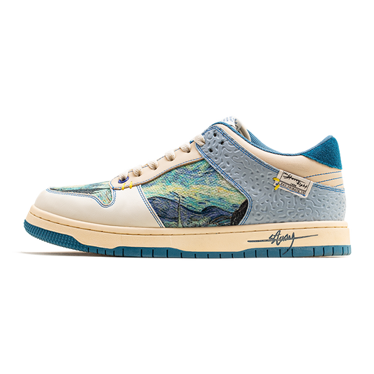 Van Gogh Sternennacht inspirierte Sneakers 